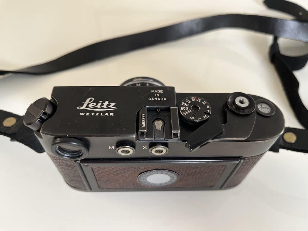 Leica M4-2 viewed from above